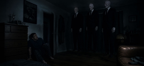 Três Homens de Preto (MIB) flutuando no quarto do ufólogo Albert K. Bender - O início do mistério
