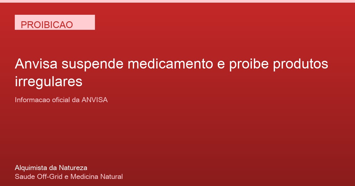 Home Imagem de capa ANVISA - Noticia oficial da Agencia Nacional de Vigilancia Sanitaria