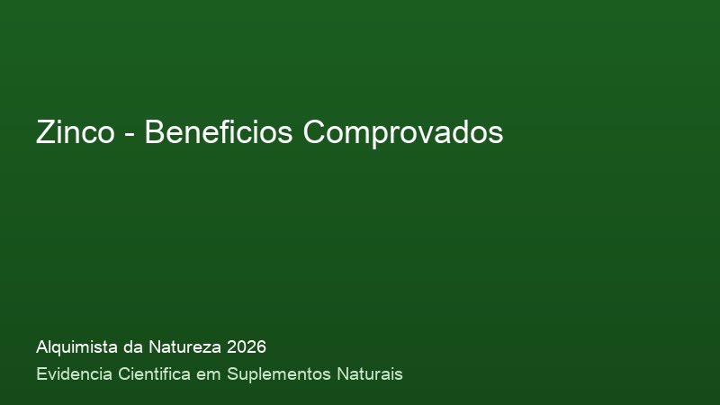 Zinco: Guia Definitivo com Base Cientifica 2026 Beneficios do Zinco: resultados clinicos comprovados em 2026